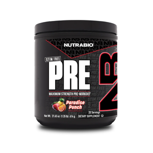 NutraBio Stim Free PRE 20/40 Servings