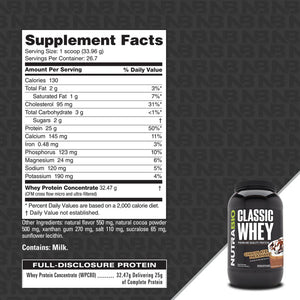 NutraBio Whey Concentrate 2Lbs