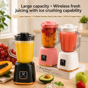 Rechargeable Portable Juicer Jug with Digital Display – 750ml USB Blender